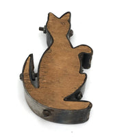 Old Wood and Steel Kangaroo Toy Mold