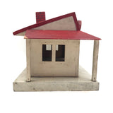 Folk Art Buffalo Train Station with Hinged Roof