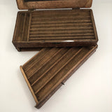 Irvin Augur Bit Company Wooden Box with Center Stem Bits