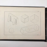 H.A Brown's c. 1940s Ink + Watercolor "Planes Problems and "Elements of Drawing" Set of 43 Plates