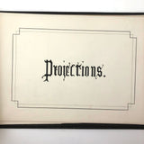 H.A Brown's c. 1940s Ink + Watercolor "Planes Problems and "Elements of Drawing" Set of 43 Plates
