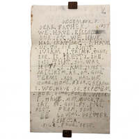 Dear Father From Your Loving Dortter Rebecca Hand-written Letter, 1857