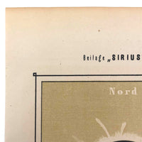 Total Solar Eclipse Austrian Journal of Popular Astronomy Bookplate,  c. 1876