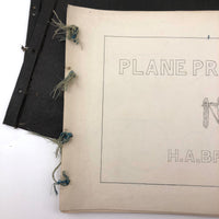 H.A Brown's c. 1940s Ink + Watercolor "Planes Problems and "Elements of Drawing" Set of 43 Plates