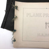 H.A Brown's c. 1940s Ink + Watercolor "Planes Problems and "Elements of Drawing" Set of 43 Plates
