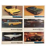 Let of 6 1970 Chrysler Advertising Postcards