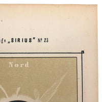 Total Solar Eclipse Austrian Journal of Popular Astronomy Bookplate,  c. 1876