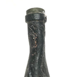 Fire Transformed Old Glass Bottle with Amazing Surface