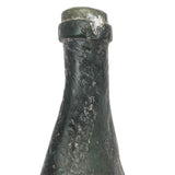 Fire Transformed Old Glass Bottle with Amazing Surface