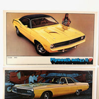 Let of 6 1970 Chrysler Advertising Postcards