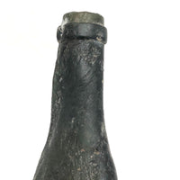 Fire Transformed Old Glass Bottle with Amazing Surface