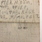 Dear Father From Your Loving Dortter Rebecca Hand-written Letter, 1857
