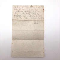 Dear Father From Your Loving Dortter Rebecca Hand-written Letter, 1857
