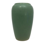 Matte Green Tall Arts and Crafts Vase
