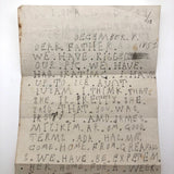Dear Father From Your Loving Dortter Rebecca Hand-written Letter, 1857