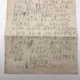 Dear Father From Your Loving Dortter Rebecca Hand-written Letter, 1857