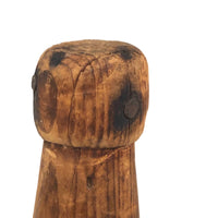 Hand-carved Old Pine Weighted Pin (Knock Down? or Juggling Pin?)