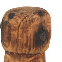 Hand-carved Old Pine Weighted Pin (Knock Down? or Juggling Pin?)