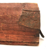 Beautiful Old Farrier's Box with Iron Corner Reinforcements