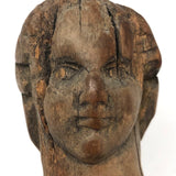 Wonderful Old Carved Figure, Presumed Very Early Bedpost Doll