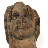 Wonderful Old Carved Figure, Presumed Very Early Bedpost Doll