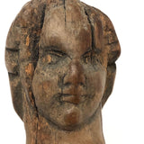 Wonderful Old Carved Figure, Presumed Very Early Bedpost Doll