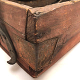 Beautiful Old Farrier's Box with Iron Corner Reinforcements
