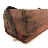 Beautiful Old Farrier's Box with Iron Corner Reinforcements