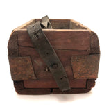 Beautiful Old Farrier's Box with Iron Corner Reinforcements