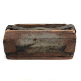 Beautiful Old Farrier's Box with Iron Corner Reinforcements