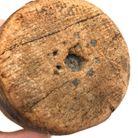 Hand-carved Old Pine Weighted Pin (Knock Down? or Juggling Pin?)