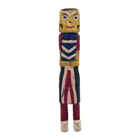 Hand-carved Polychrome Vintage Wooden Kachina Doll