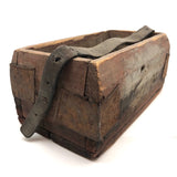 Beautiful Old Farrier's Box with Iron Corner Reinforcements