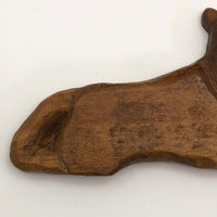 Charming Little Hand-carved Wooden Lion