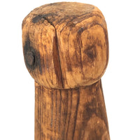Hand-carved Old Pine Weighted Pin (Knock Down? or Juggling Pin?)