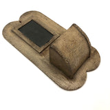 Fabulous 1905 Signed Hanging Match Holder with Striking Paper