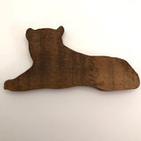 Charming Little Hand-carved Wooden Lion