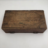 Irvin Augur Bit Company Wooden Box with Center Stem Bits