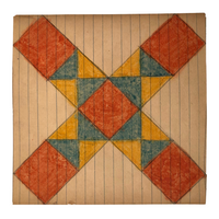 Antique Hex Type Crayon Drawings by Pennsylvania Folk Artist Wayne B. Blouch - Sold Individually
