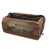 Beautiful Old Farrier's Box with Iron Corner Reinforcements