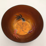 Chinese Foochow Lacquer Bowl With Goldfish and Dragon