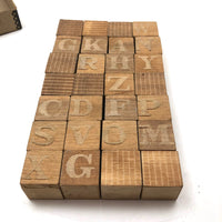 Sweet Little Set of Wooden Alphabet Blocks