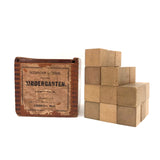 Early Milton Bradley Froebel Kindergarten Blocks - Gift 5 Box, 27 Square Blocks