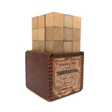 Early Milton Bradley Froebel Kindergarten Blocks - Gift 5 Box, 27 Square Blocks