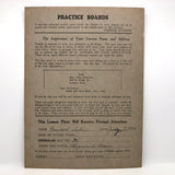 Assorted Decorative Gouache Fireside Studios "Practice Boards" 1935, Your Choice