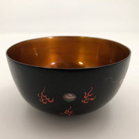 Chinese Foochow Lacquer Bowl With Goldfish and Dragon