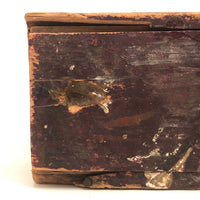 SOLD Aptly Painterly Old Slide Top Brushes Box Red Paint