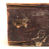SOLD Aptly Painterly Old Slide Top Brushes Box Red Paint