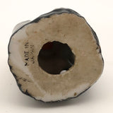 Japanese 1930s Orange Cockatoo Small Ceramic Flower Frog