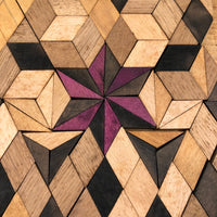 Rare 19th C. Large Mosaic Work Parquetry Set in Original Slide Top Box